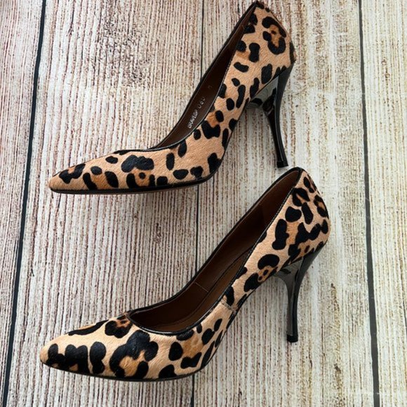 DONALD J PLINER leopard pony haircalf women's sandals heels 6M - Picture 5 of 10